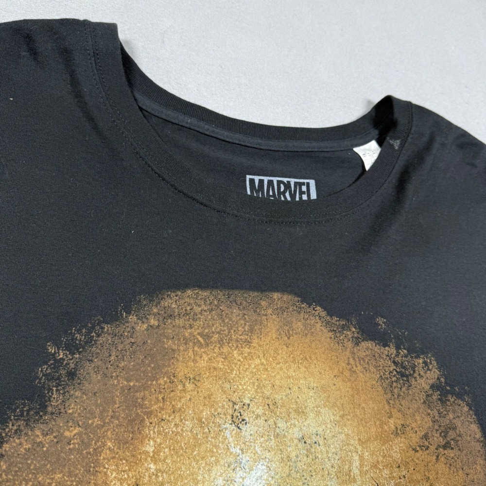 Marvel Punisher Skull Graphic T Shirt Mens 4XLT Black Gold Distressed Cotton